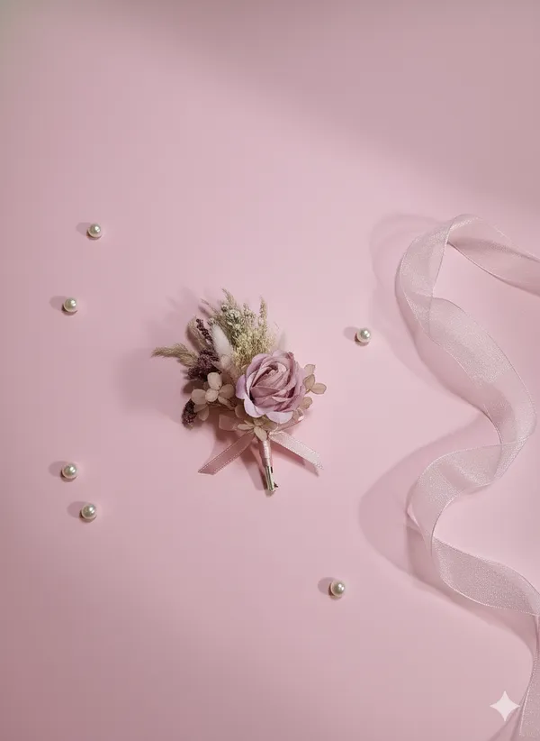 Pink_Dry_Floral_Boutonniere_For_Wedding_and_Gifting