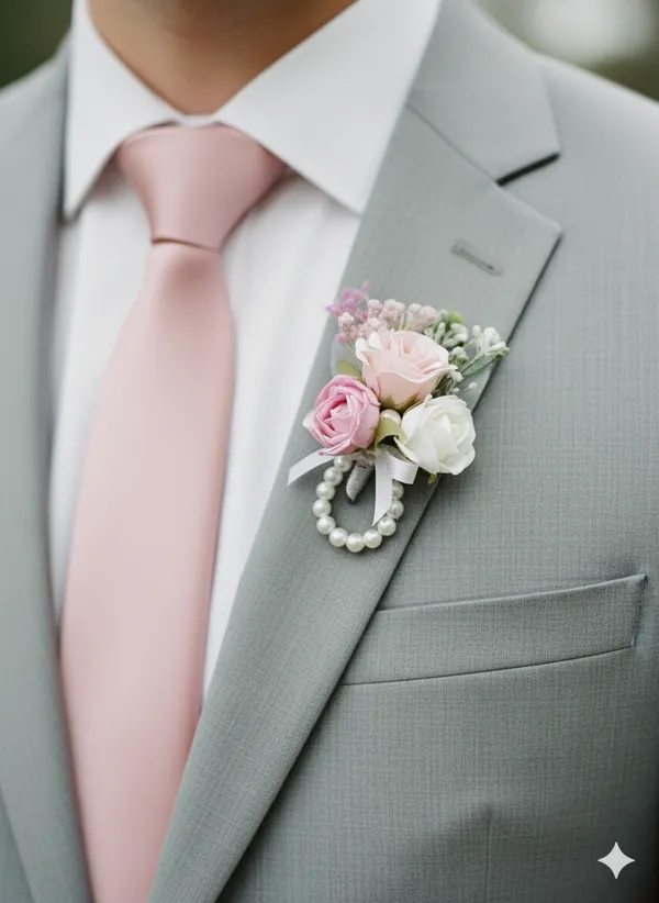 Pink_Artificial_Flowers_Boutonniere_For_wedding_and_Gifting