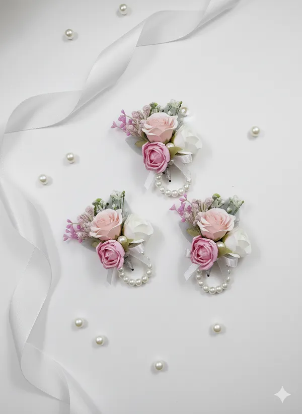 Pink_Artificial_Flowers_Boutonniere_For_wedding_and_Gifting