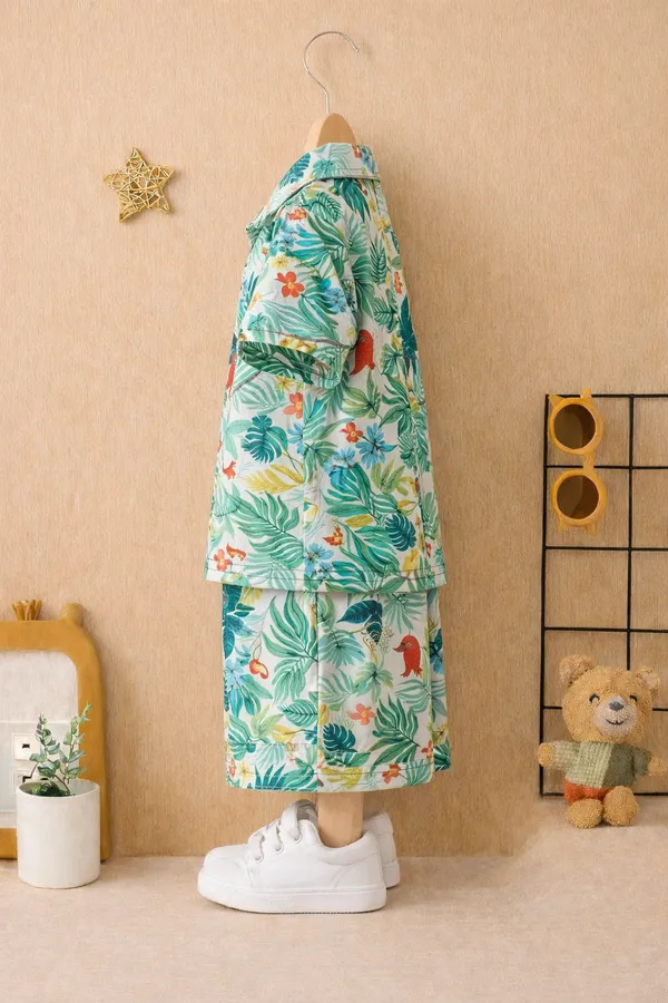 Green_Summer_Cotton_Wear_Printed_Code_Set_For_For_Kids