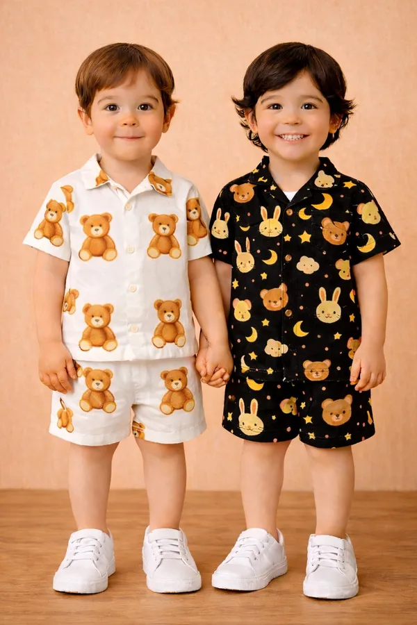 Pack_Of_2_White_And_Black_Trendy_Cotton_Casual_Co-Ord_Set_For_Kids