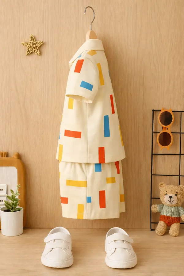 Cream_Cotton_Printed_Daily_Wear_Co-Ord_Set_For_Kids