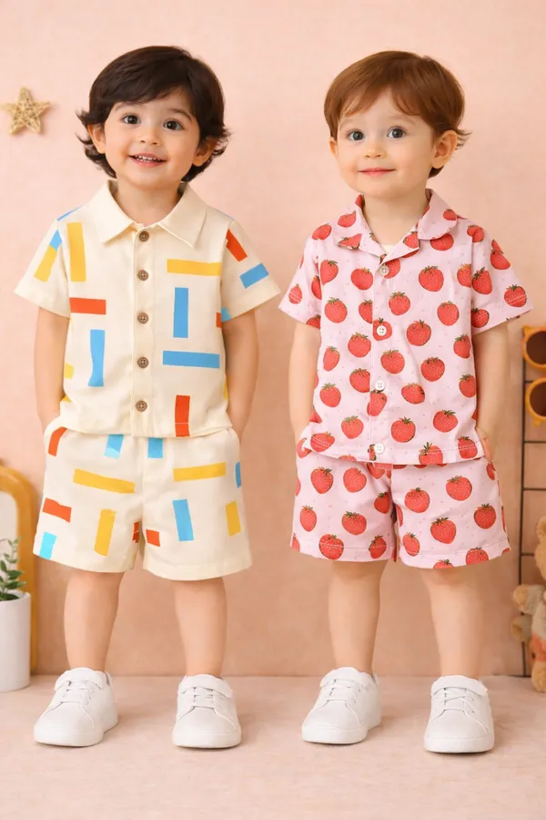 Pack_Of_2_Light_Pink_And_Cream_Twin_Look_Matching_Co-Ord_Set_For_Kids
