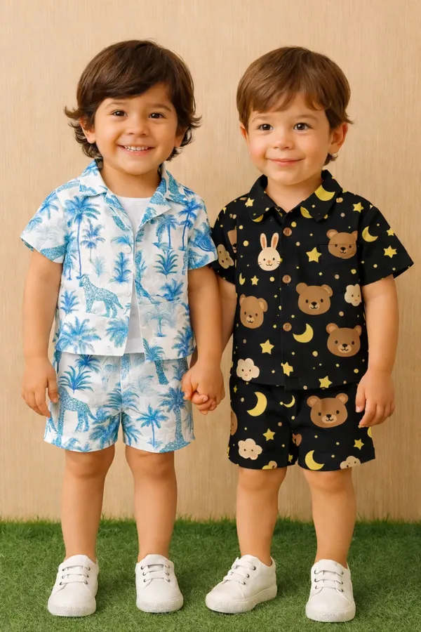 Pack_Of_2_Black_And_Blue_Cartoon_Cotton_Super_Saver_Deal_Nightwear_Combo_For_Kids