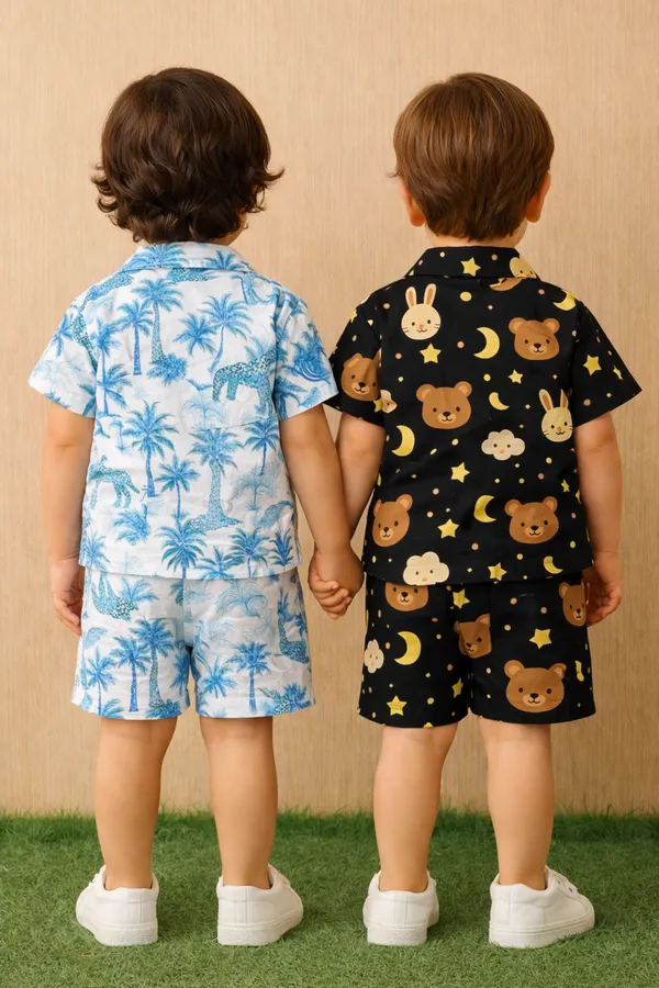 Pack_Of_2_Black_And_Blue_Cartoon_Cotton_Super_Saver_Deal_Nightwear_Combo_For_Kids