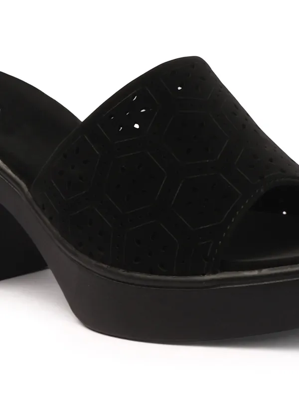 Aroom_Women�s_Textured_Block_Heel_Slide_Sandals