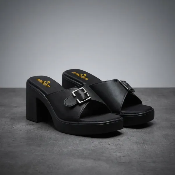 Black_Black_Synthetic_Casual_3_Inch_Heel_Sandal_For_Women
