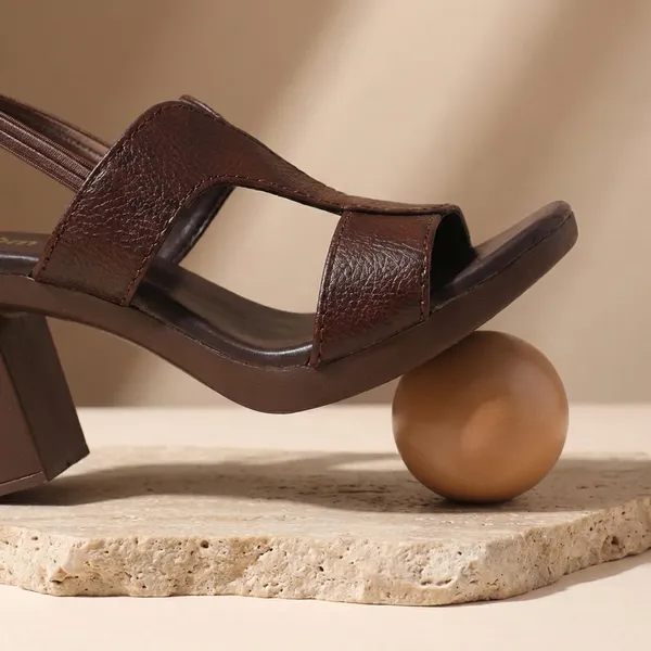 Brown_Elegant_3_Inch_Block_Heel_Sandals_For_Women_Stylish_Strappy_Design,_Comfortable_Fit,_Perfect_For_Casual_And_Party_Wear
