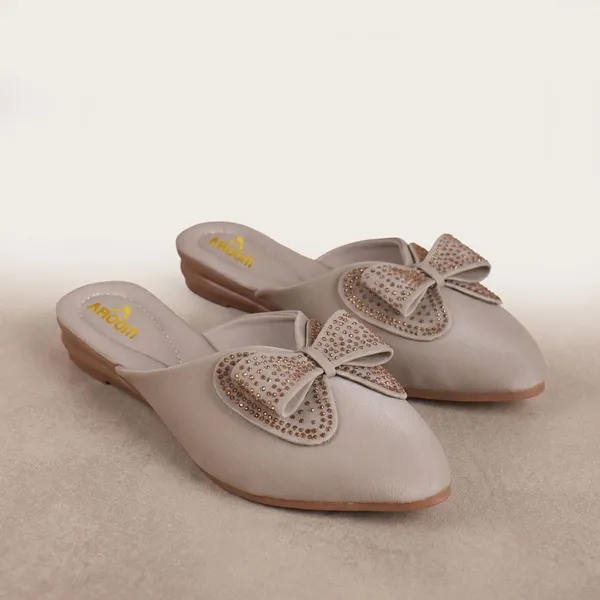 Grey_Stylish_Slip_On_Flats_With_Embellished_Bow_Design_For_Women_Elegant_Comfort_Footwear