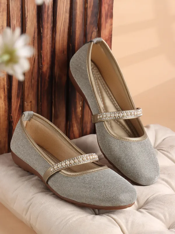 Copper_Glitter_Ballerina_Flats_With_Embellished_Strap_And_Soft_Cushioned_Insole_For_Women