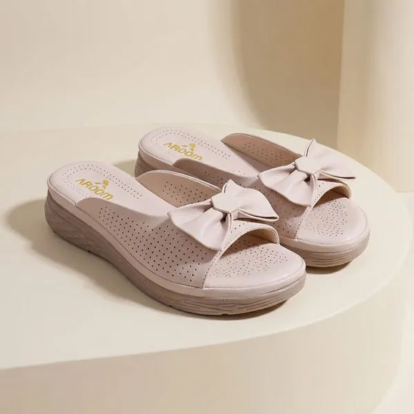 Cream_Cream_Synthetic_Casual_2_Inch_Heel_Sandals_For_Women