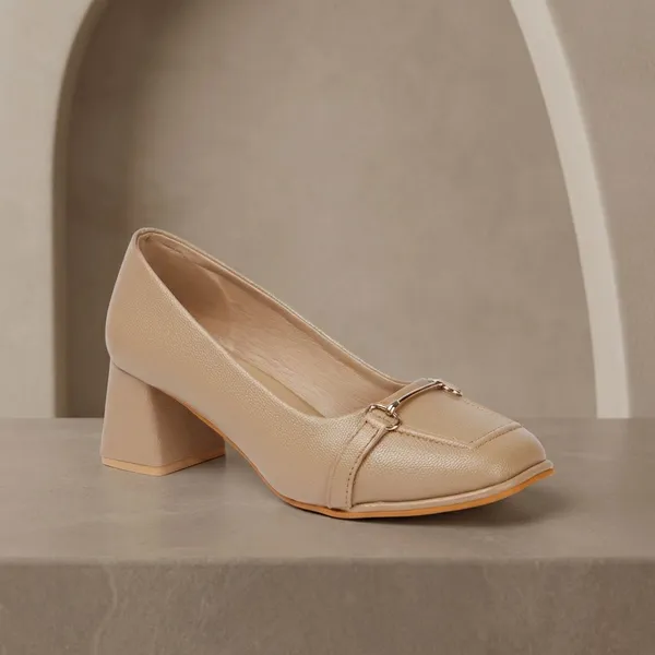 Beige_Elegant_Block_Heels_For_Office,_Formal_Events_&_Chic_Everyday_Outfits_With_Textured_Finish