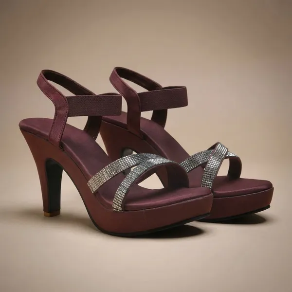 Brown_Stylish_High_Heels_With_Shimmer_Strap_Detailing_For_Party,_Festive_And_Evening_Wear