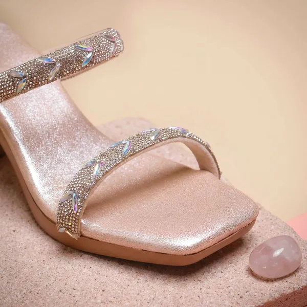 Peach_Stylish_Block_Heels_With_Sparkling_Rhinestone_Straps_For_Party_And_Wedding_Wear