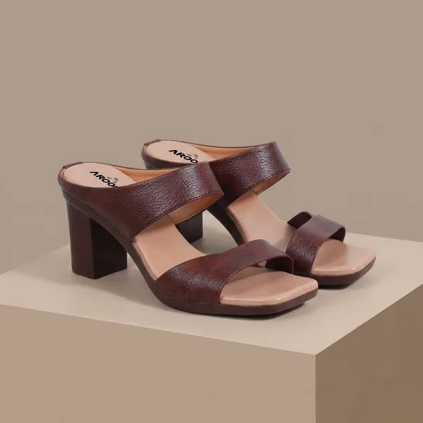 Brown_Trendy_Dual_Strap_Block_Heel_Sandal_For_Women_With_Comfortable_Cushion_Sole