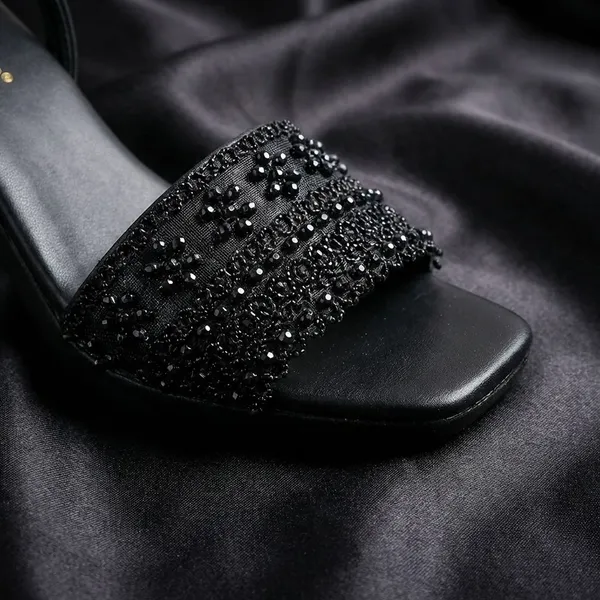 Black_Elegant_Pearl_Embellished_Block_Heel_Sandal_For_Womenperfect_For_Festive_And_Party_Wear