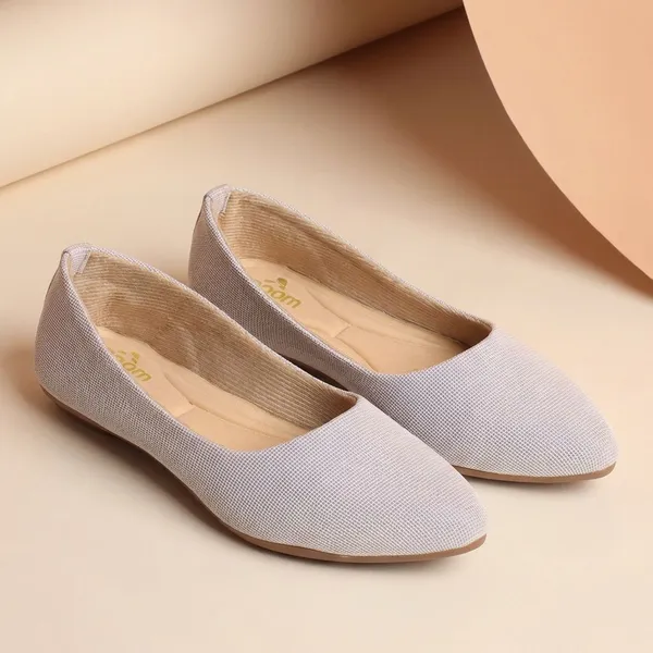 Purple_Elegant_Textured_Ballerina_Flats_With_Soft_Cushion_Insole_For_Women