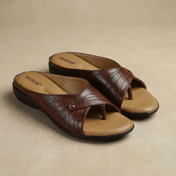 Brown_Stylish_Comfort_Slip_On_Flats_For_Women_With_Soft_Cushion_Sole_And_Trendy_Toe_Design