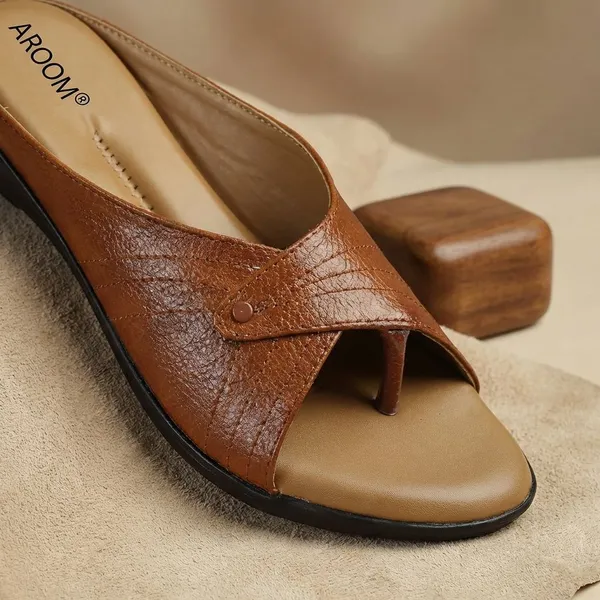Tan_Stylish_Comfort_Slip_On_Flats_For_Women_With_Soft_Cushion_Sole_And_Trendy_Toe_Design
