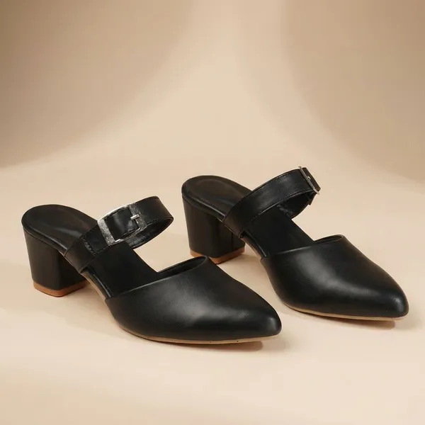 Black_Stylish_Block_Heel_Mules_For_Women_With_Adjustable_Buckle_Strap_And_Comfortable_Design