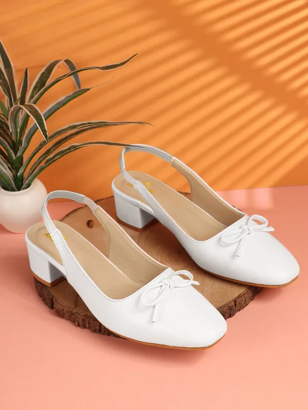 White_Women_Sandal_Slingback_2_Inch_Block_Heels_With_Square_Toe,_Stylish_Bow_Accent,_Perfect_For_Formal_Events,_Office,_Or_Casual_Outings