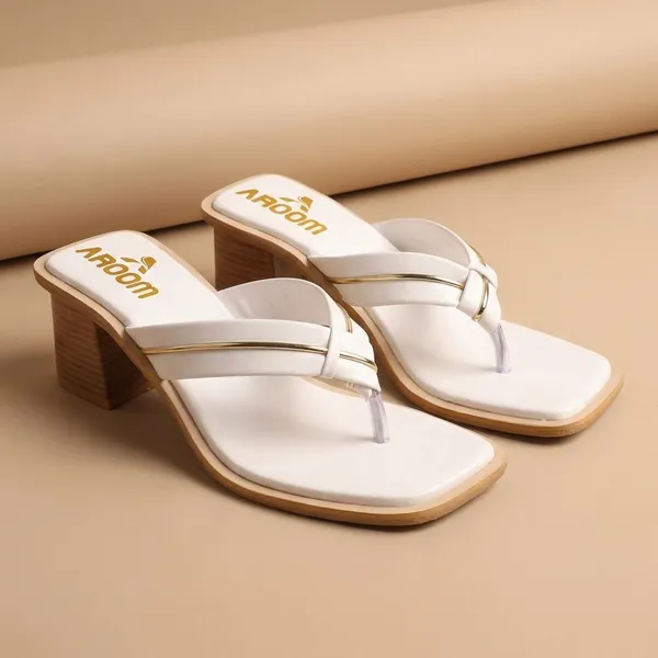 White_Trendy_Toe_Ring_Block_Heel_Sandals_For_Women_With_Elegant_Gold_Strap_Design