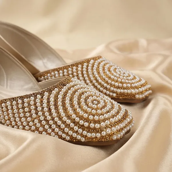 Copper_Stylish_Pearl_Embellished_Womens_Flats_For_Festive,_Ethnic,_And_Party_Wear