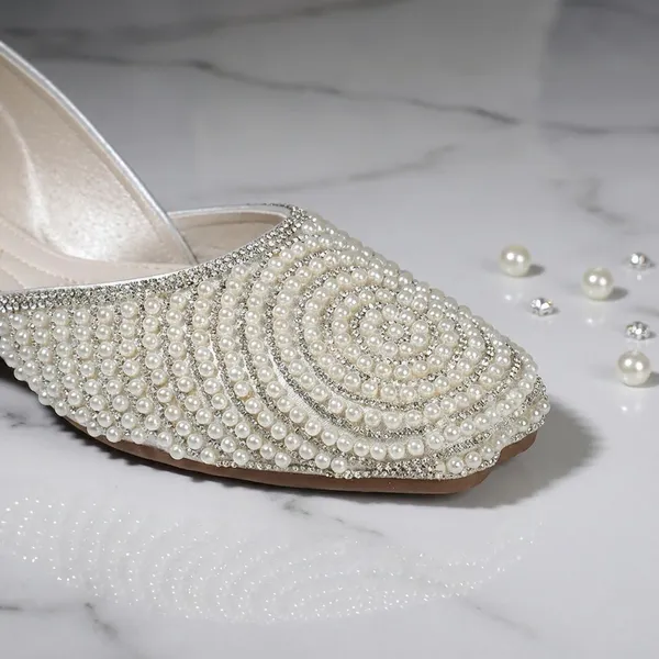 Silver_Stylish_Pearl_Embellished_Womens_Flats_For_Festive,_Ethnic,_And_Party_Wear