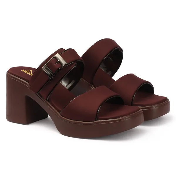 Aroom_Women�s_Block_Heel_Sandals_with_Buckle_Strap