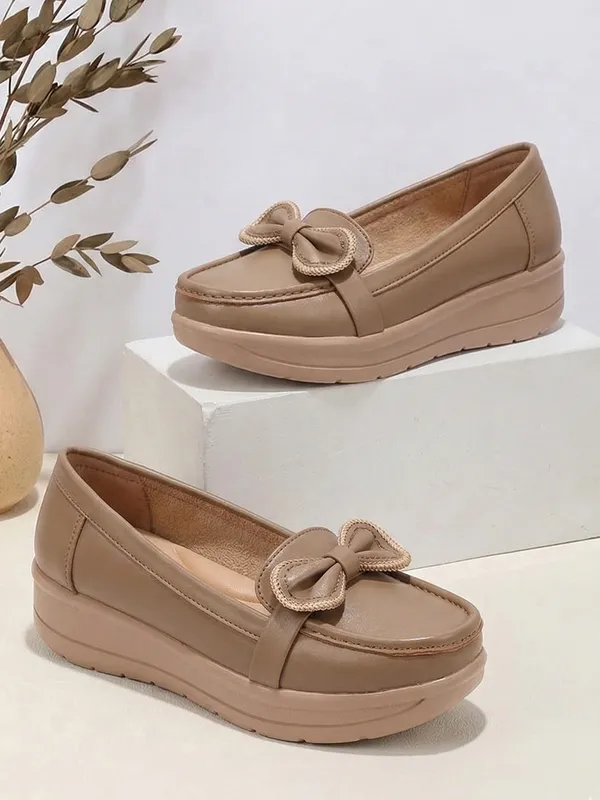 Womens_Bow_Detail_Comfort_Loafers_Stylish_Slip-On_Casual_Shoes