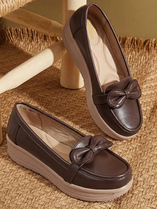 Womens_Bow_Detail_Comfort_Loafers_Stylish_Slip-On_Casual_Shoes
