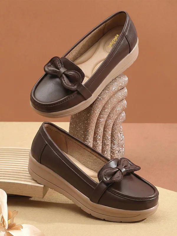 Womens_Bow_Detail_Comfort_Loafers_Stylish_Slip-On_Casual_Shoes