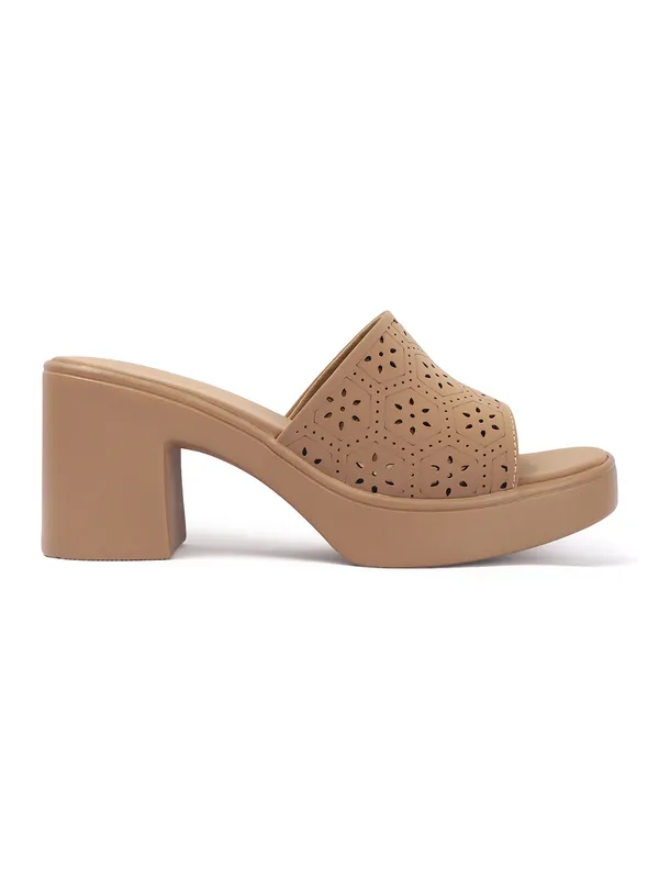 Aroom_Women�s_Textured_Block_Heel_Slide_Sandals