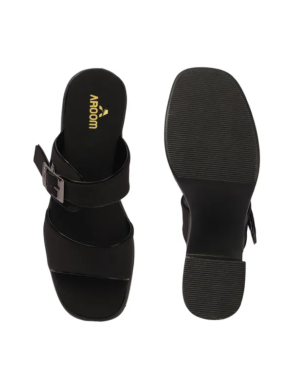 Aroom_Women�s_Block_Heel_Sandals_with_Buckle_Strap
