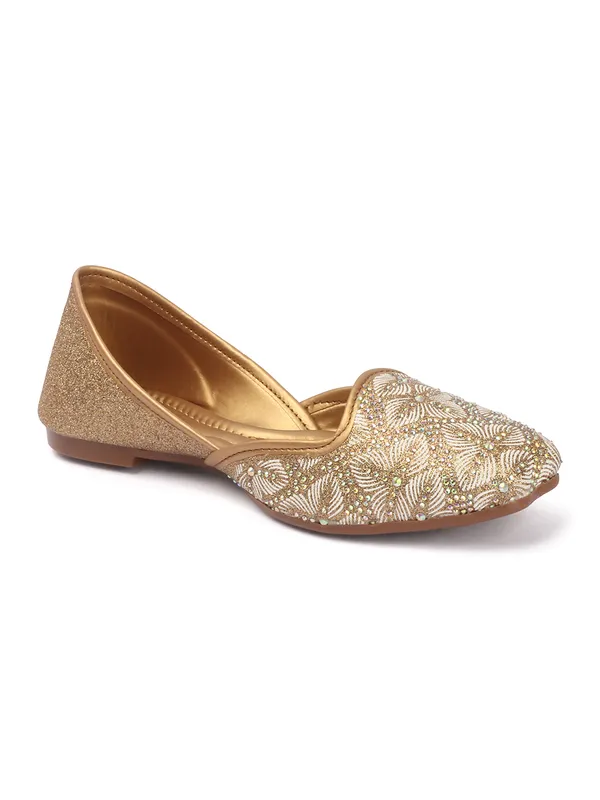 Womens_Embellished_Ethnic_Flats_Stylish_Comfortable_Party_Wear_Jutti
