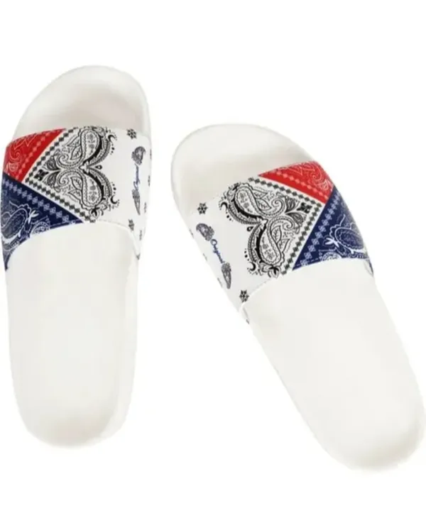 Bandana_Print_Slide_Sandals_Red,_Blue_And_White