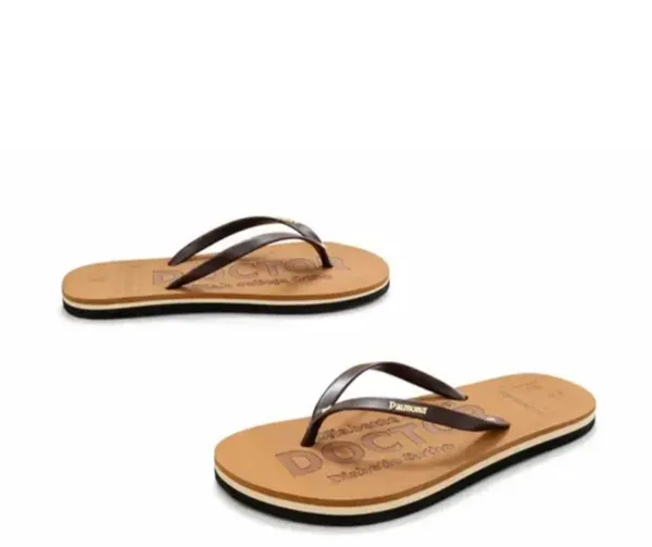 Women_Brown_Flip_Flops_With_Daisy_Charm