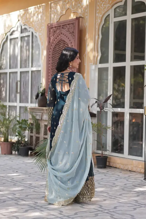 Grayish_Blue_Designer_Gown_With_Sequins_Embroidery_Work_With_Dupatta_For_Women