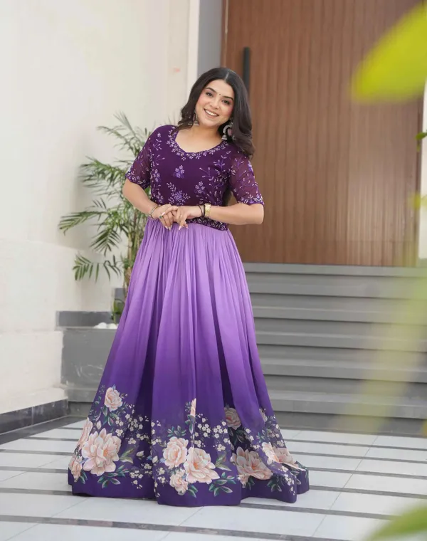Purple_Floral_Padding_Digital_Print_Gown_With_Beads_Embroidery_Work_For_Women