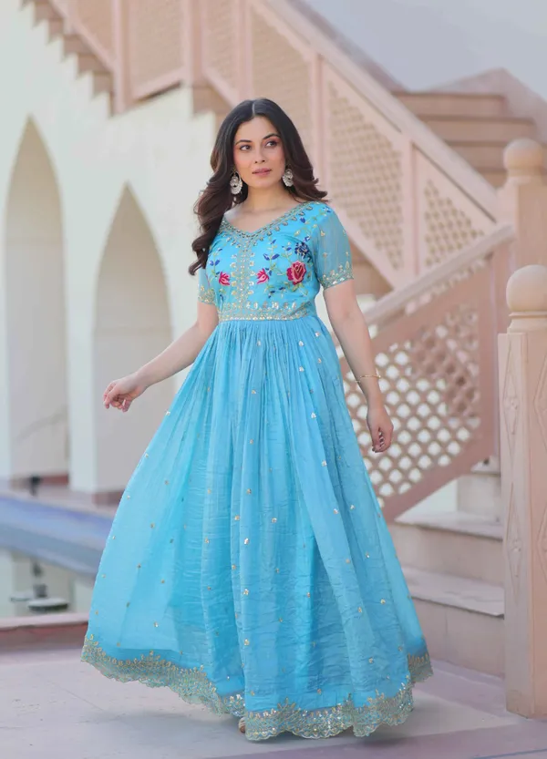 Designer_Sky_Blue_Gold_Crush_Multi_Thread_Sequins_Embroidery_Work_Gown_For_Women