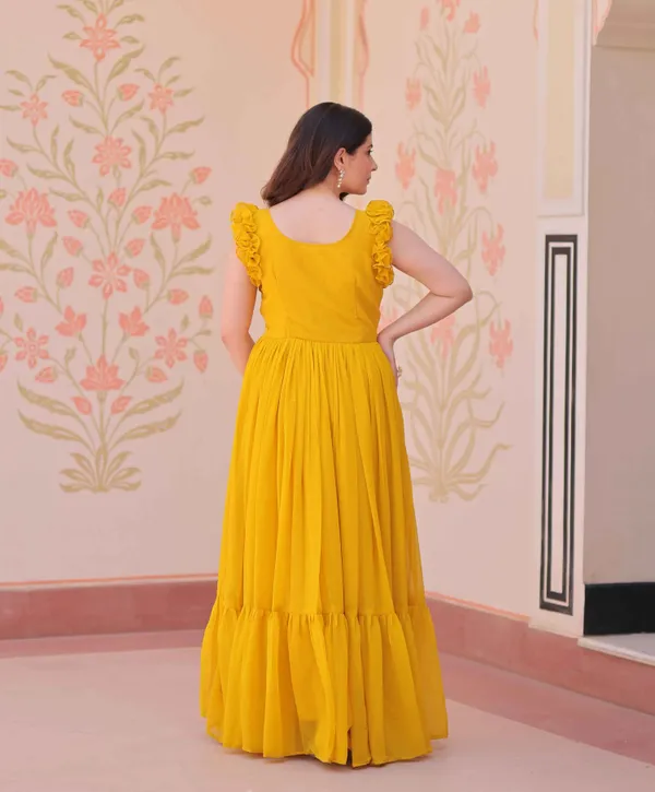 Squash_Yellow_Georgette_Multi_Thread_Beads_Embroidery_Work_Gown_For_Women