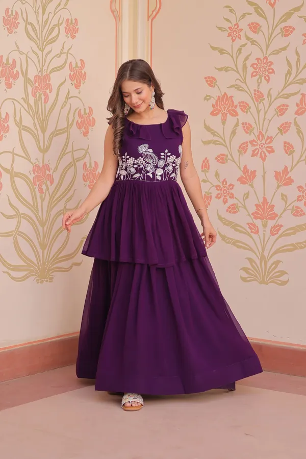 Designer_Grape_Purple_Beads_Embroidery_Work_Gown_For_Women
