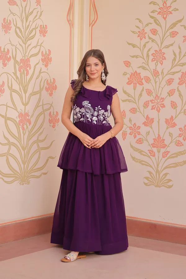 Designer_Grape_Purple_Beads_Embroidery_Work_Gown_For_Women