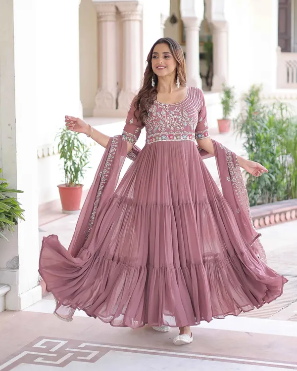 Dark_Mauve_Beads_Embroidery_Work_Gown_For_Women