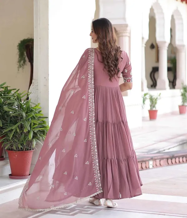 Dark_Mauve_Beads_Embroidery_Work_Gown_For_Women