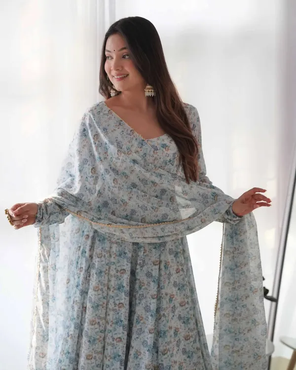 Light_Sky_Blue_Chiffon_Anarkali_Gown_With_Colorful_Floral_Print_With_Dupatta_For_Women