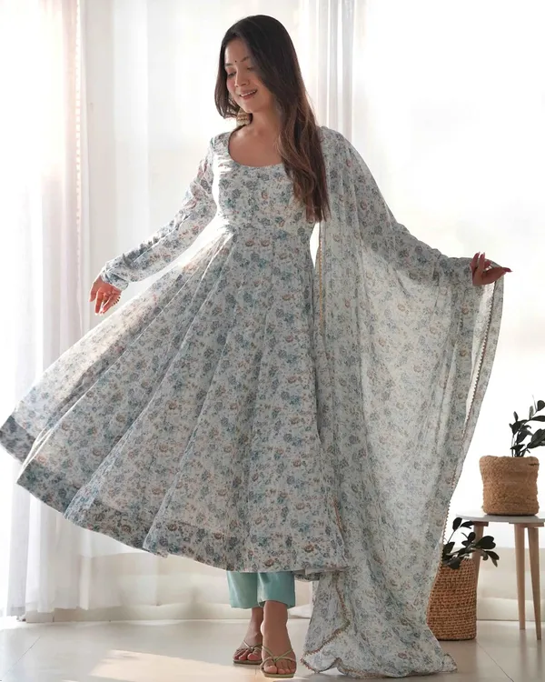 Light_Sky_Blue_Chiffon_Anarkali_Gown_With_Colorful_Floral_Print_With_Dupatta_For_Women