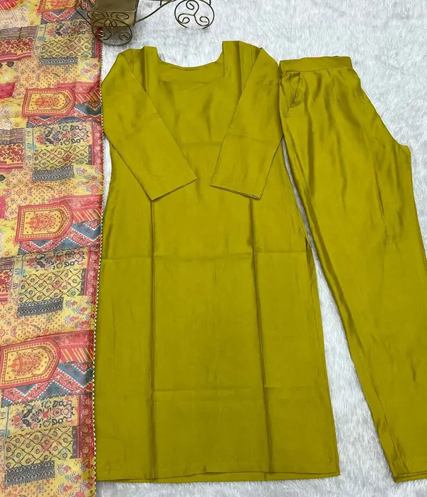 Met_Yellow_Viscose_Straight_Salwar_Suit_With_Multi_Floral_Print_Dupatta_For_Women