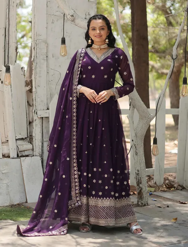 Dark_Purple_Gown_Zari_Sequins_Embroidery_Work_And_Dupatta_For_Women