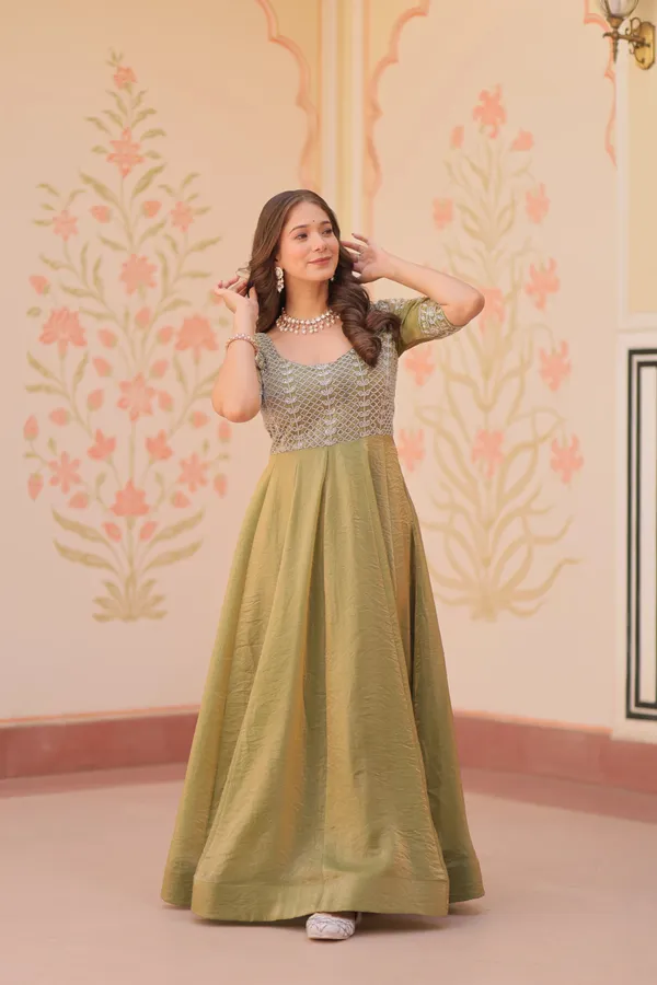 Designer_Shiny_Light_Olive_Green_Beads_Embroidery_Work_Gown_For_Women